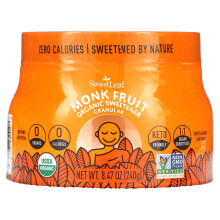 Wisdom Natural, Sweet Leaf, Zucchero Naturale a Base di Frutto di Monk, Granulare, 8.47 oz (240 g)