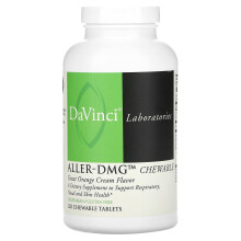 DaVinci Laboratories of Vermont, Aller-DMG Chewing, Grote Oranje Crème, 120 Chewing Tablets