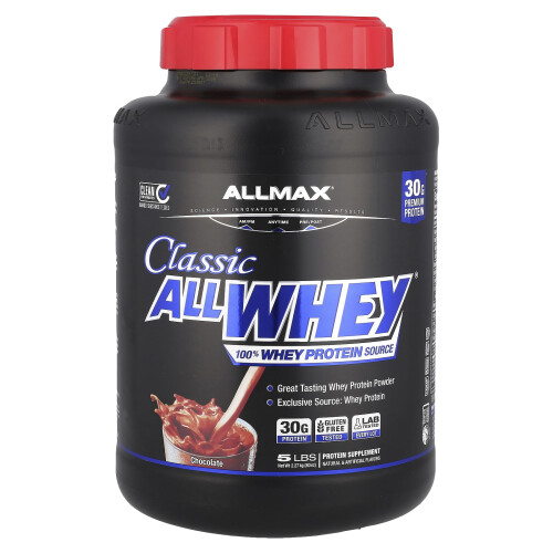 ALLMAX, Classic AllWhey, 100% Whey Protein, Chocolate, 5 lbs (2,27 kg)
