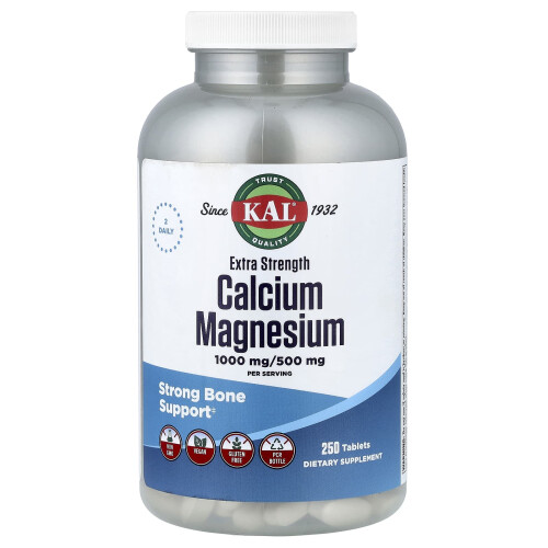 KAL, Calcium Magnesium, 250 Tablets