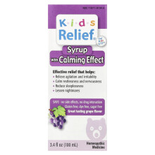 Homeolab USA, Kids Relief, Soro com Efeito Calmante, 0-12 Anos, Uva, 3.4 fl oz (100 ml)