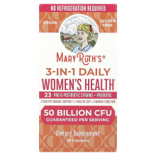 MaryRuth's, Salute Femminile Giornaliera 3-in-1, 50 Milione CFU, 30 Capsule