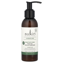 Sukin, Signatura, Zmírňující krém pro tvář, normální až mastná pokožka, 4,23 fl oz (125 ml)