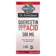 Garden of Life Dr. Formulierte, Quercetin-Tropfen Gichtsäure, 500 mg, 60 vegane Tabletten