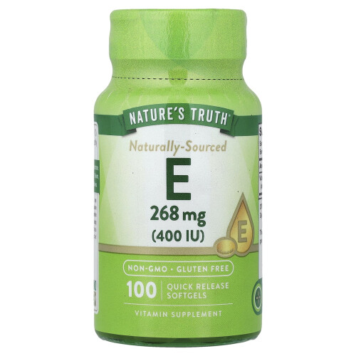 Nature's Truth, Natural E, 268 mg (400 IU), 100 Quick Release Softgels