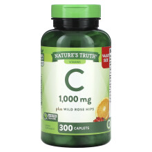 Nature's Truth, Vitamin C Plus Wild Rose Hips, 1.000 mg, 300 Kapseln
