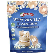 Jennies Macaroons, Very Vanilla Coconut Bites, met Marshmallows & Zacht Kokos, 5,25 oz (149 g)