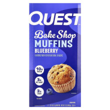 Quest Nutrition, Bakverk Muffins, Blåbär, 8 Muffins, 2.01 oz (57 g) Varje