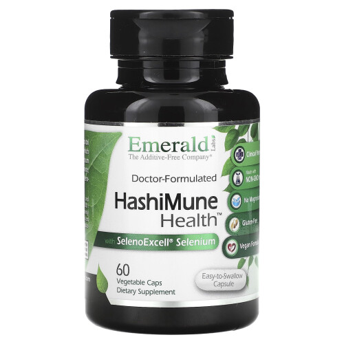 Emerald Laboratories, HashiMune Health με Σελένιο SelenoExcell Σελήνιο, 60 Φυτικά Κپسούλες