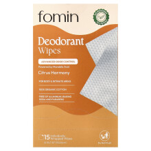 fomin, Waciki do deodoranta, Cytrus Harmony, 15 Indywidualnie Zakręcanych Wacików