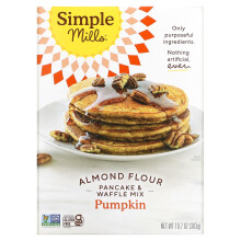 Simple Mills, Almondmeel Pannenkoek & Wafel, Pompoen, 10.7 oz (303 g)