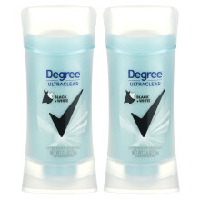 Degree, UltraClear, Zwart + Wit, Antiperspirant Deodorant, 2 Pack, 2,6 oz (74 g) per