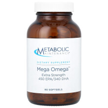Metabolic Maintenance, Mega Omega, Extra Sterk, 90 Softgels