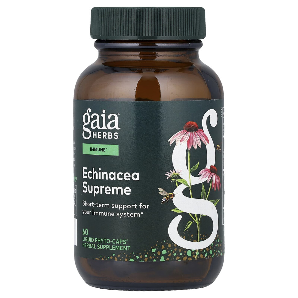 Gaia Herbs , Echinacea Supreme, 60 Liquid Phyto-Caps