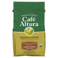 Cafe Altura, Szervezett Kávé, Reggeli Keverék, Teljes Mag, Középsúlyú, 20 oz (567 g)