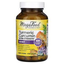 MegaFood, Turmeric Curcumin, Extra Sterkte, Gewrichten, 60 Tabletten