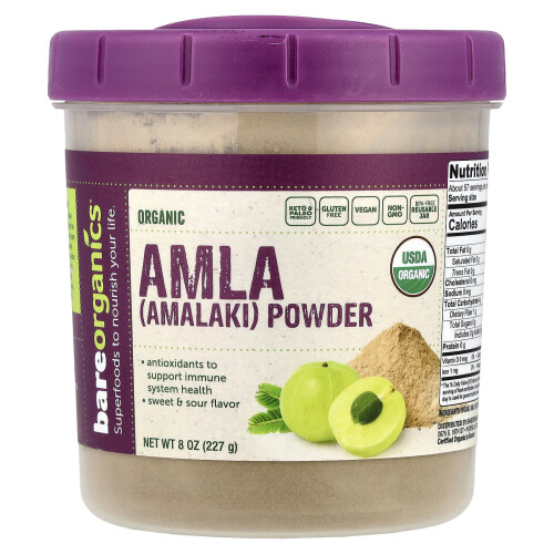 BareOrganics, Οργανική Αμλά (Amalaki) Powder, 8 oz (227 g)