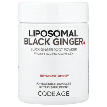 Codeage, Liposomal Black Ginger, 90 pflanzliche Kapseln (500 mg pro Kapsel)