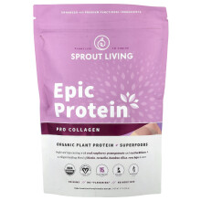 Sprout Living, Epic Protein, Organic Plant Protein + Superfoods, Pro Collagen, 0.7 lb (336 g)