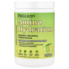 Fit & Lean, Aminohydraatio, Sitruunahillo, 12,1 oc (342 g)