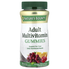 Nature's Bounty, Erwachsenes Multivitamin Gummies, Orange, Kirsche & Grape, 75 Gummies