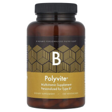 D'adamo, Polyvite B, Multivitamínový Prípravok, 120 VeggieCaps
