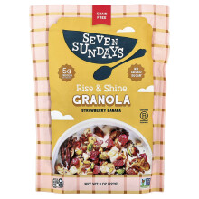 Seven Sundays, Nut Granola, Rise & Shine Mix, Strawberry Banana Nut, 8 oz (227 g)