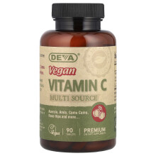 Deva Kasvissyöjä Vitamiini C, Monipuolinen Lähde 90 Tabletti