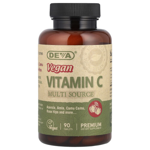 Deva Kasvissyöjä Vitamiini C, Monipuolinen Lähde 90 Tabletti