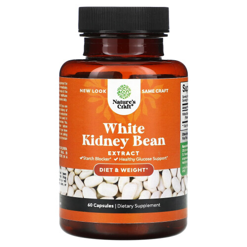 Nature's Craft, Witte Kidneybanaan Extract, 60 Capsules