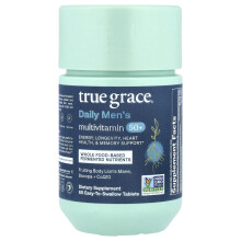 True Grace, Dzienny Multivitamin Mężczyzny 50+, 60 Proszek Lekkich do Złagodzenia