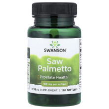 Swanson, Saw Palmetto, 160 mg, 120 Softgels