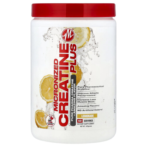Creatină micronizată Plus Micronized Creatine Plus, Lemonade, 420 g