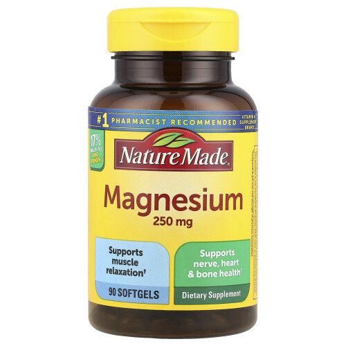 Nature Made Nature Made, Μαγνησίου, 250 mg, 90 Softgels
