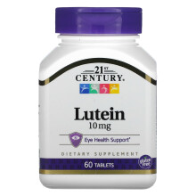 21st Century, Lutein, 10 mg, 60 Tabletten