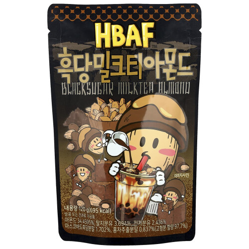 HBAF, Milktea Almond Nerozucchero, 120 g