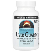Source Naturals, Guardião do Fígado, Silymarina, CoQ10, Complexo de Cisteína N-Acetilada, 60 Tabletes