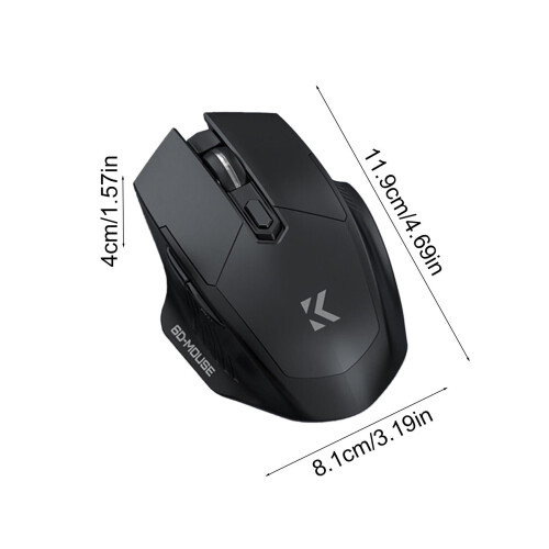 Wireless And Bluetooth Two Mode Connection 1600 DPI Adjustment Type-C Fast Charging Office Gaming Mouse 2