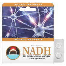 Source Naturals, NADH, 20 mg, 30 Zungenlutscher