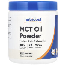 Nutricost, MCT-Öl-Pulver, Unflavored, 8.1 oz (227 g)