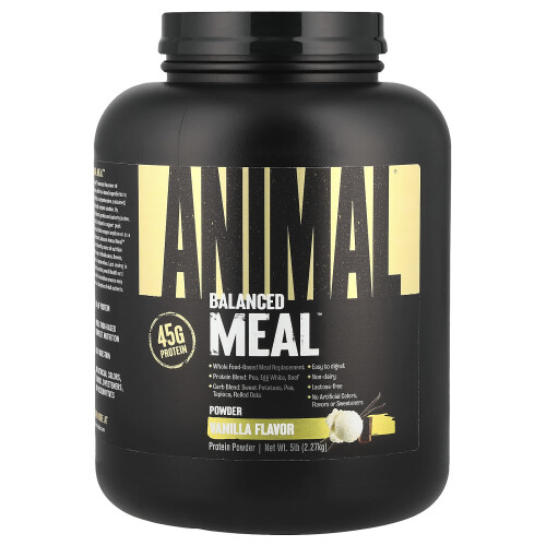 Animal, Balanced Meal eiwitpoeder, Vanille, 5 lb (2.27 kg)