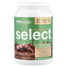 PEScience, Vegan Series, Select Plant Protein‚Ñ, Indulgent Chocolate Bliss, 1.9 lbs (864 g)
