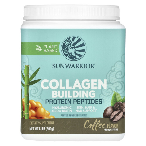 Sunwarrior, Κολάτζην Κτήσιμο Προτεΐνες Πεπτιδία, Κάφε, 1.1 lb (500 g)