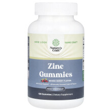 Nature's Craft, Zink Gummies, Gemengd Vrucht, 120 Gummies
