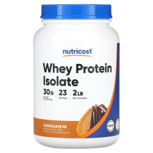 Nutricost, Proteína de Leche Aislada, Chocolate PB, 2 lb (907 g)