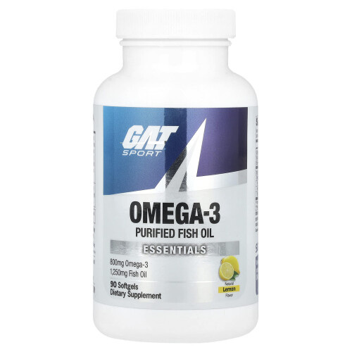 GAT, Omega-3, Lemon, 90 Softgels