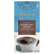 Teeccino, Roasted Herbal Tea, Dandelion Mocha, Sin Caffeína, 25 Bolsas de Té, 5.3 oz (150 g)