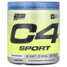 Cellucor, C4 Sport, Voorbereiding op Sport, Icy Blauw Razz, 8,6 oz (244 g)