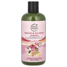 Petal Fresh, Pur, Șampon de Reparare și Nourish, Ginger & Apă de Trandafir, 16 fl oz (475 ml)
