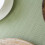 Toalha de mesa de tecido texturizado verde claro 60x104 polegadas 6